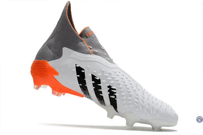 Predator Freak Laceless FG White Spark - Blanc/Argenté/Rouge