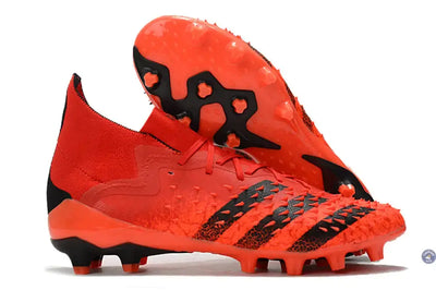 Predator Freak Lacets FG Meteorite - Rouge/Noir/Rouge