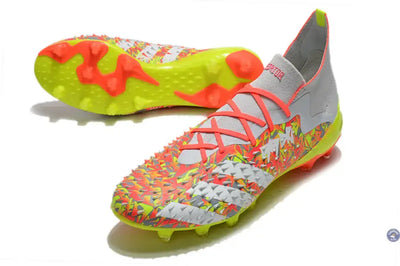Predator Freak Lacets FG Numbers Up - Gris/Blanc/Jaune