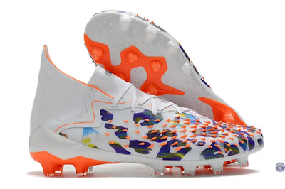 Predator Freak Lacets FG Paul Pogba X Stella McCartney - Blanc/Noir/Orange ÉDITION LIMITÉE
