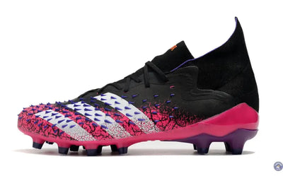 Predator Freak Lacets FG Superspectral - Noir/Blanc/Rose