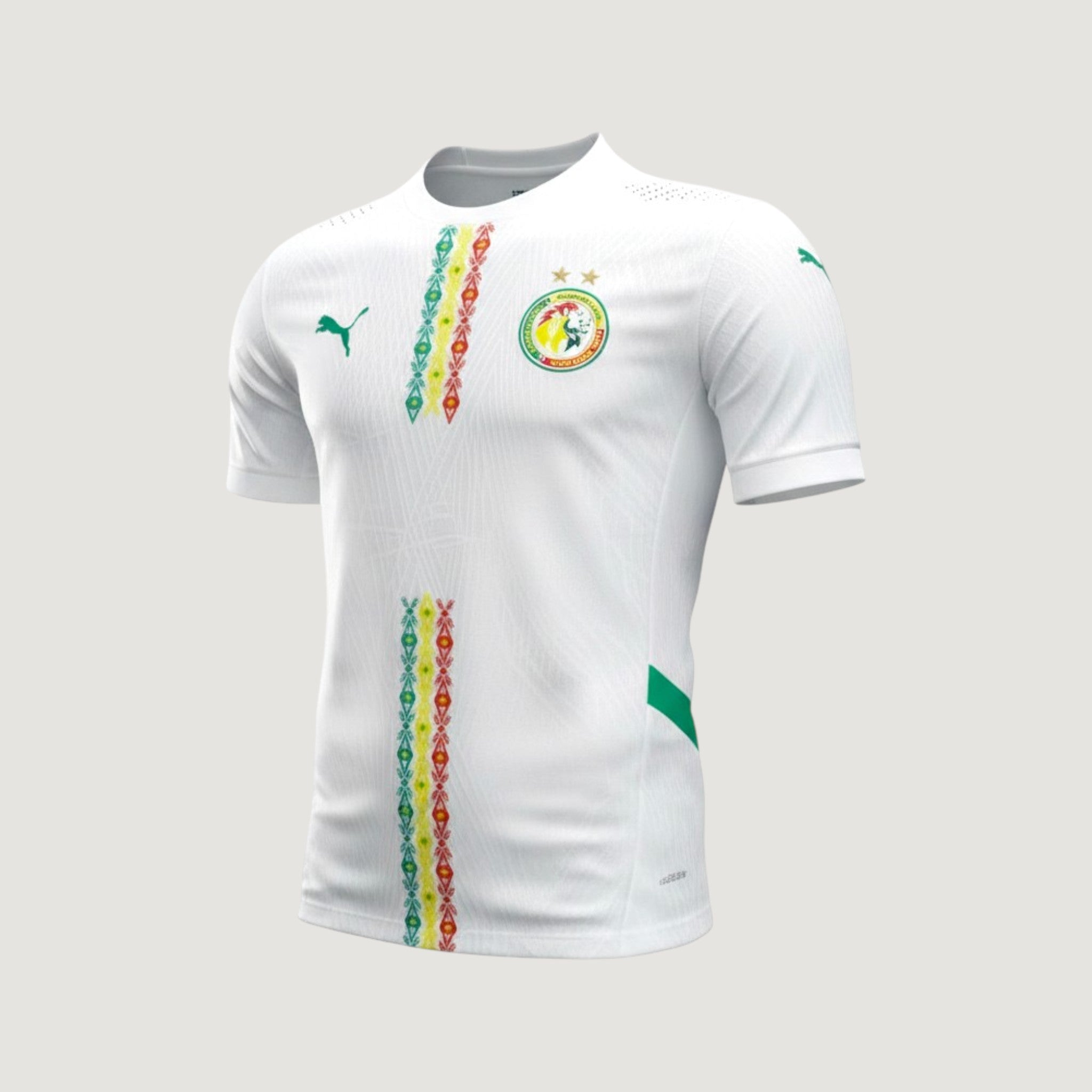Sénégal – Maillot Extérieur 2024/2025 (2 Étoiles CAN 2025) – Blanc