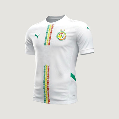 Sénégal – Maillot Extérieur 2024/2025 (2 Étoiles CAN 2025) – Blanc