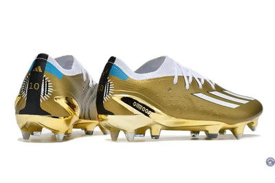 Speedportal Messi .1 SG Leyenda - Doré/Blanc/Bleu ÉDITION LIMITÉE
