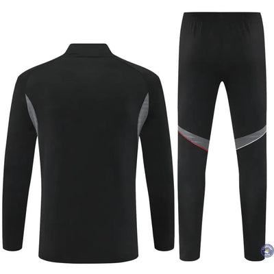 Survêtement d'entraînement demi-zip - Ajax 2025/2026 - Noir/Gris/Rouge