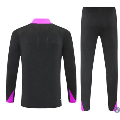 Survêtement d'entraînement demi-zip - Angleterre 2025/2026 - Noir/Violet