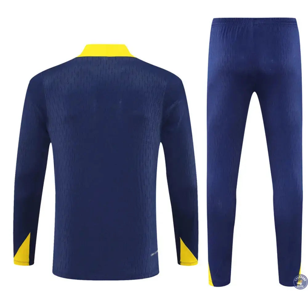 Survêtement d'entraînement demi-zip - Atlético Madrid 2025/2026 - Bleu Marine/Jaune