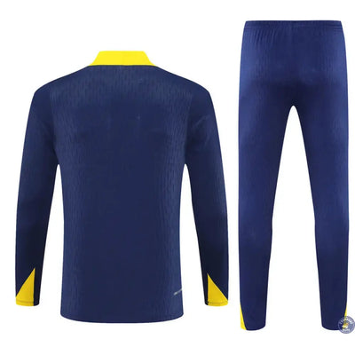 Survêtement d'entraînement demi-zip - Atlético Madrid 2025/2026 - Bleu Marine/Jaune