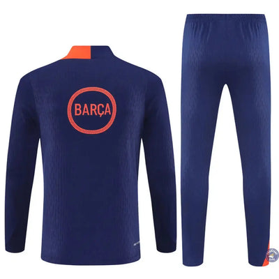 Survêtement d'entraînement demi-zip - Barcelone 2025/2026 - Bleu/Orange