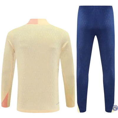 Survêtement d'entraînement demi-zip - Barcelone 2025/2026 - Jaune Clair/Rose/Bleu Marine