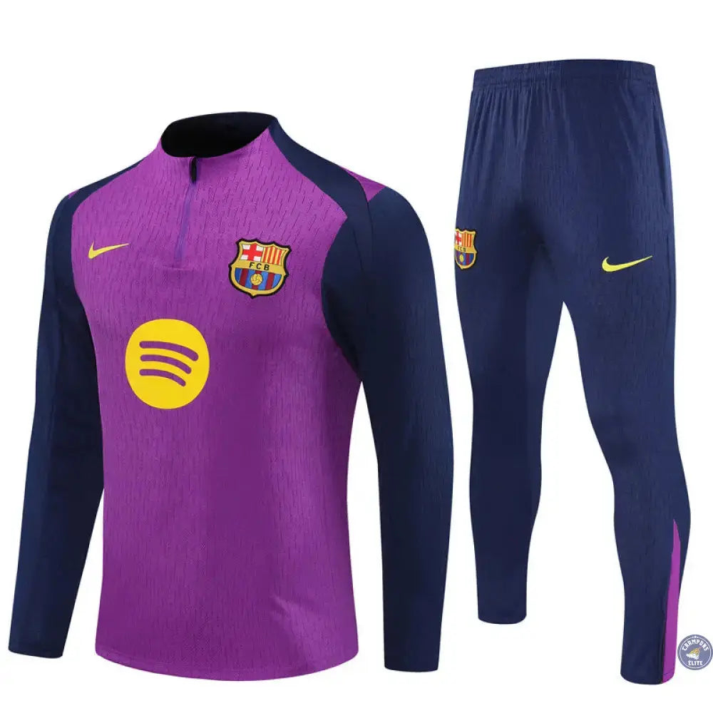 Survêtement d'entraînement demi-zip - Barcelone 2025/2026 - Violet/Bleu