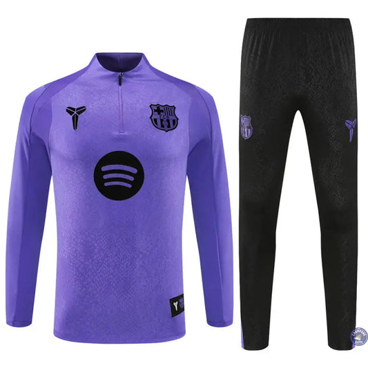 Survêtement d'entraînement demi-zip - Barcelone 2025/2026 - Violet/Noir