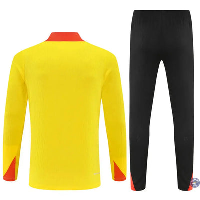 Survêtement d'entraînement demi-zip - Brésil 2025/2026 - Jaune/Noir/Orange