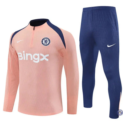Survêtement d'entraînement demi-zip - Chelsea 2025/2026 - Rose/Bleu Marine