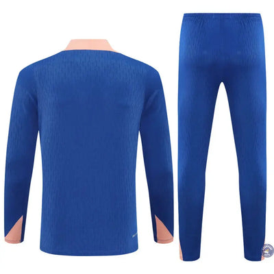 Survêtement d'entraînement demi-zip - France 2025/2026 - Bleu/Rose