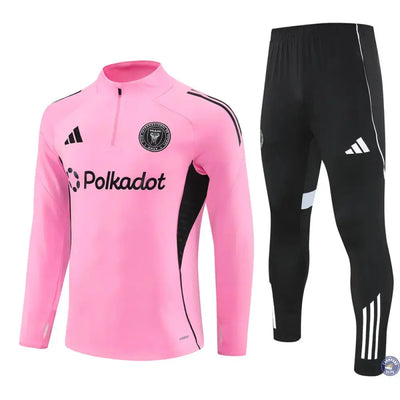 Survêtement d'entraînement demi-zip - Inter Miami 2025/2026 - Rose/Noir/Blanc