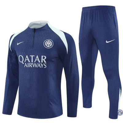 Survêtement d'entraînement demi-zip - Inter Milan 2025/2026 - Bleu Marine/Gris Bleuté