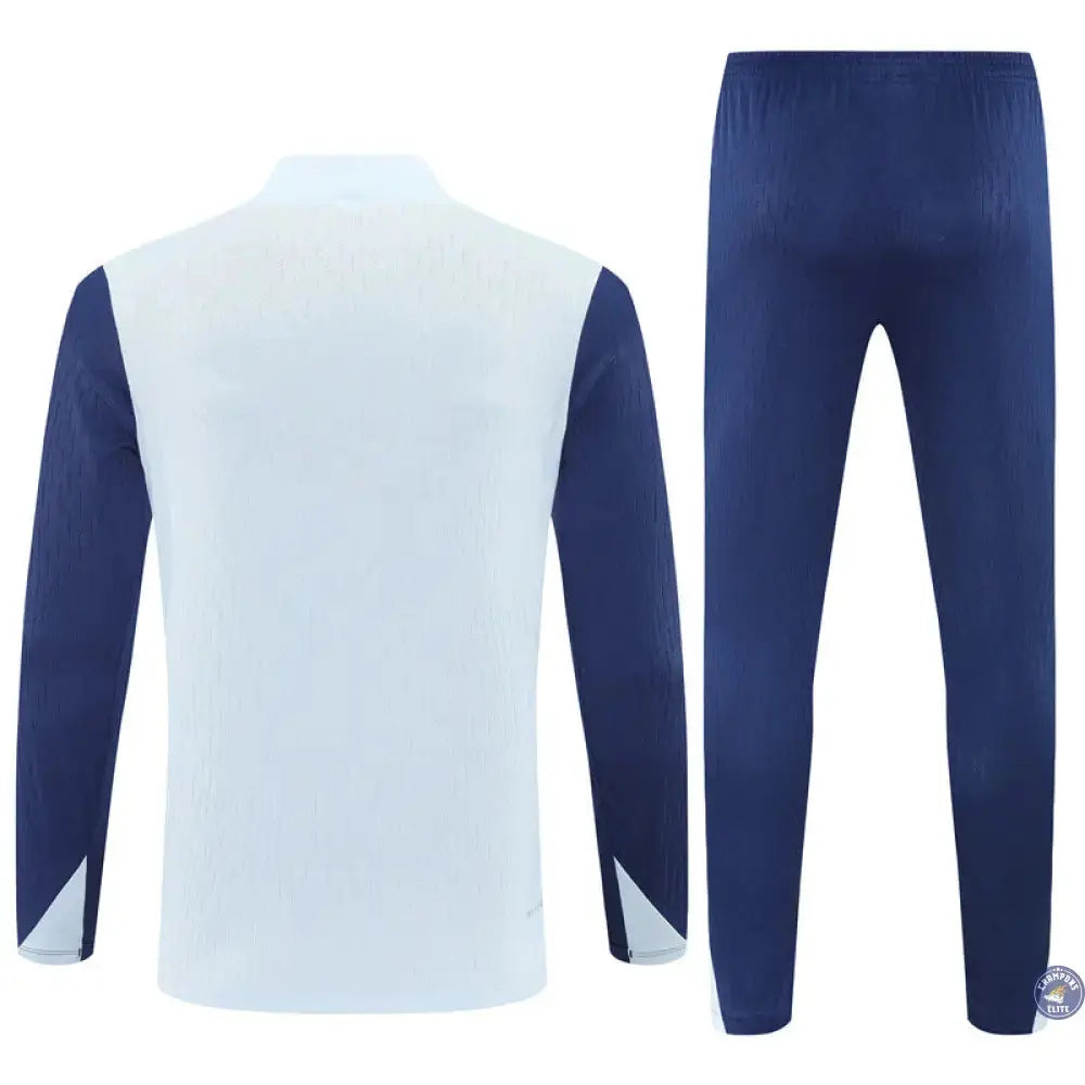 Survêtement d'entraînement demi-zip - Inter Milan 2025/2026 - Gris Bleuté/Bleu Marine