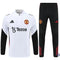 Survêtement d'entraînement demi-zip - Manchester United 2025/2026 - Blanc/Noir/Rouge