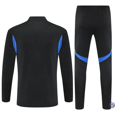 Survêtement d'entraînement demi-zip - Manchester United 2025/2026 - Noir/Bleu/Jaune