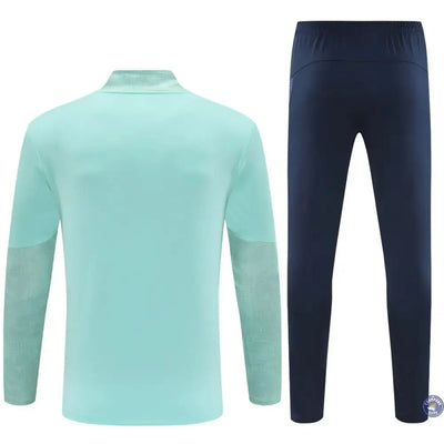 Survêtement d'entraînement demi-zip - OM 2025/2026 - Bleu/Bleu Turquoise