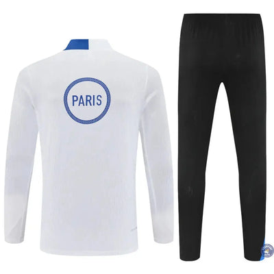 Survêtement d'entraînement demi-zip - PSG 2025/2026 - Blanc/Bleu/Noir