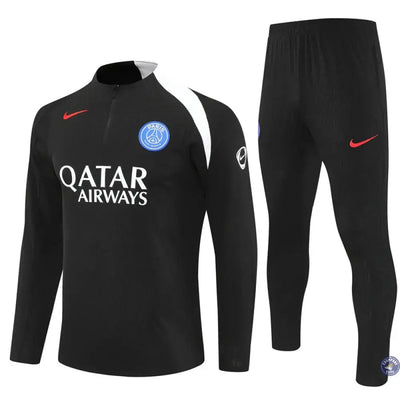 Survêtement d'entraînement demi-zip - PSG 2025/2026 - Noir/Blanc/Rouge