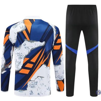 Survêtement d'entraînement demi-zip - Real Madrid 2025/2026 - Bleu/Blanc/Orange/Noir