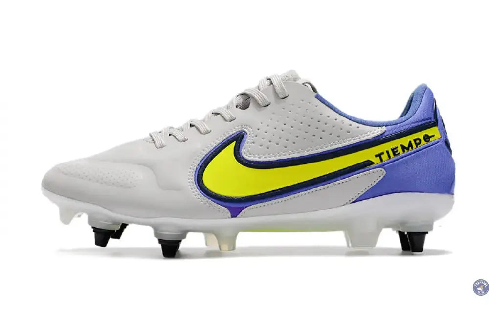 Tiempo Legend 9 Elite SG-PRO Recharge -Gris/Jaune Fluo/Bleu