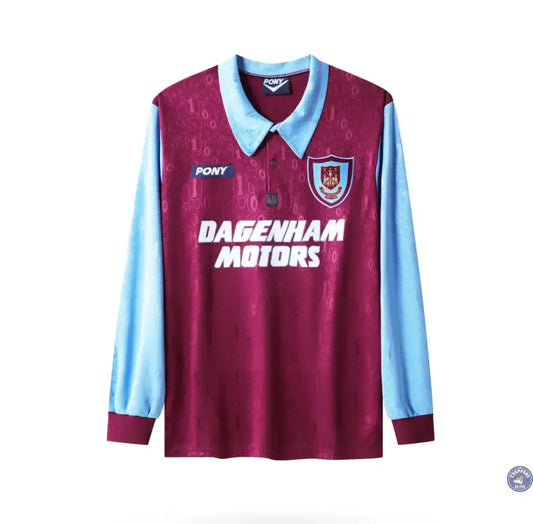 West Ham 1995/96 Domicile à manches longues