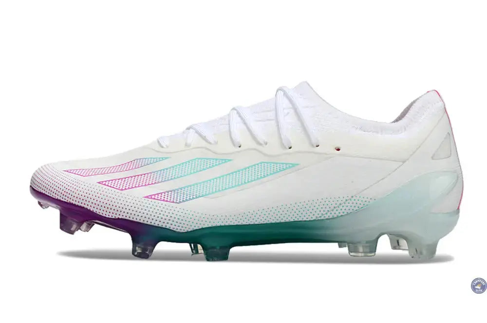 X Crazyfast Elite FG Blanc/Violet/Vert