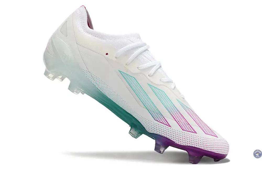 X Crazyfast Elite FG Blanc/Violet/Vert