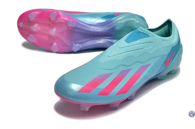 X Crazyfast Elite Laceless FG Bienvenido a Miami - Flash Aqua/Lucid Pink/Lucid Cyan ÉDITION LIMITÉE