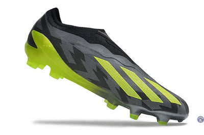 X Crazyfast Elite Laceless FG Crazycharged - Noir/Jaune/Gris ÉDITION LIMITÉE