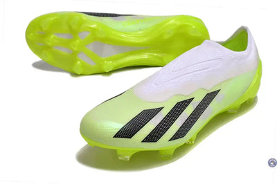 X Crazyfast Elite Laceless FG Crazyrush - Blanc/Noir/Lucid Lemon