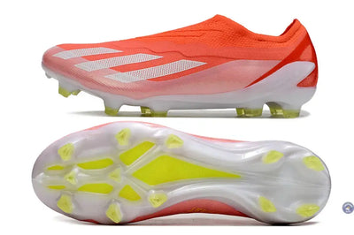 X Crazyfast Elite Laceless FG Energy Citrus - Rouge/Blanc/Jaune