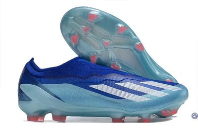 X Crazyfast Elite Laceless FG Marinerush - Bleu/Blanc/Rouge