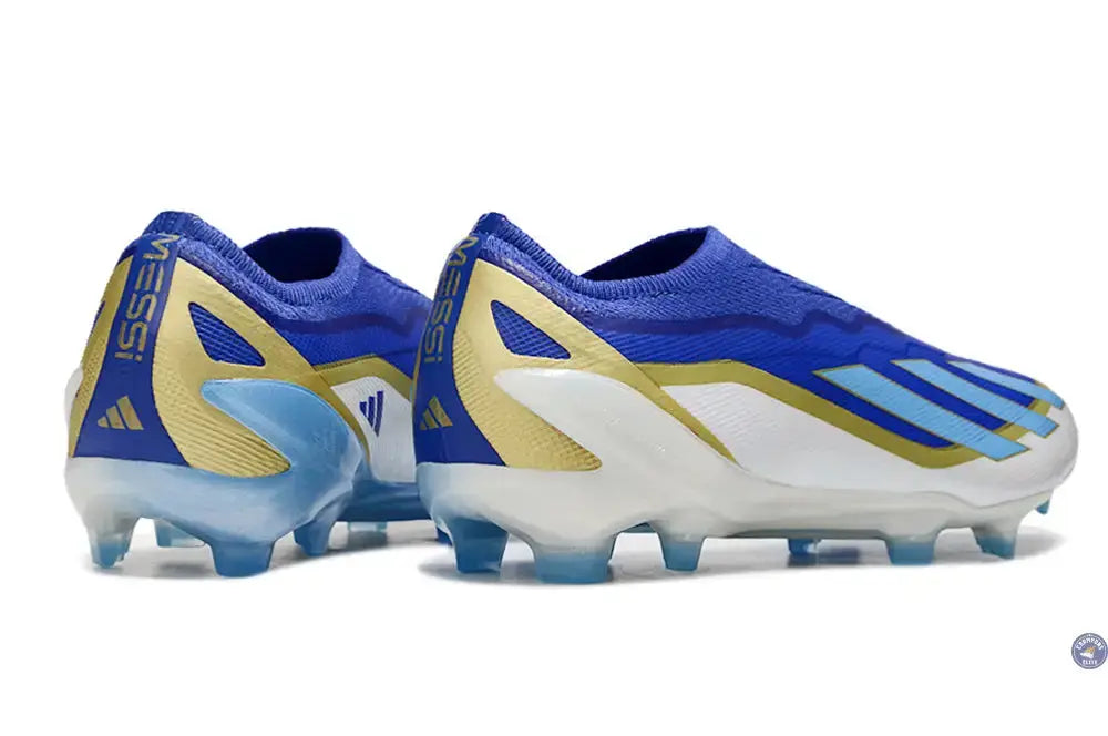 X Crazyfast Elite Laceless FG x Messi Spark Gen10s - Bleu/Blue Burst/Blanc