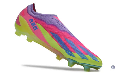 X Crazyfast Elite Laceless FG x SON - 'South Korea Nightlife' Rose/Jaune/Violet