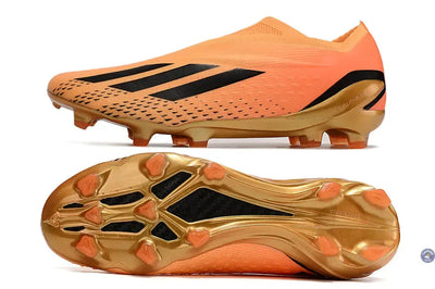 X Speedportal Elite Laceless FG Heatspawn - Doré/Noir/Orange