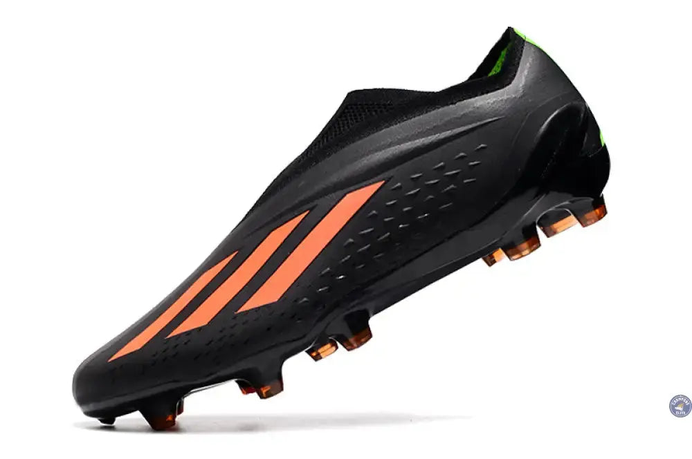 X Speedportal Elite Laceless FG Noir/Orange