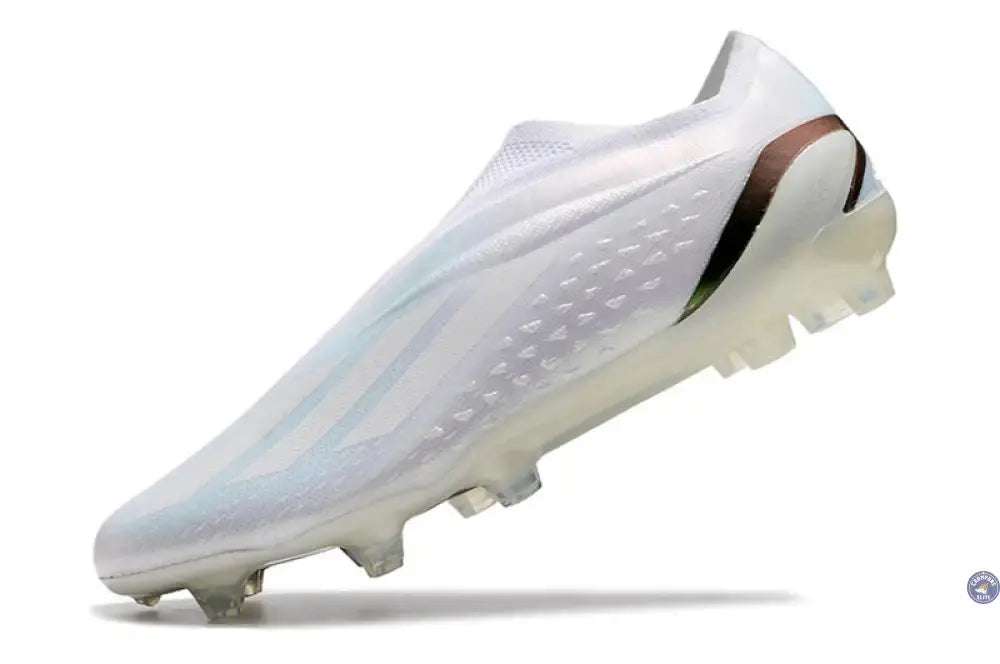 X Speedportal Elite Laceless FG Pearlized - Blanc/Noir