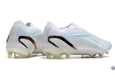 X Speedportal Elite Laceless FG Pearlized - Blanc/Noir